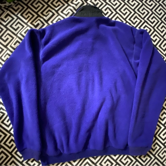 Vintage Patagonia purple retro Synchilla fleece exposed blue zipper - Picture 2 of 15
